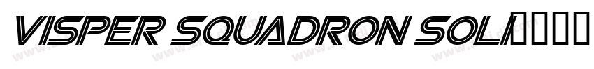 Visper squadron soli字体转换